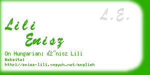 lili enisz business card